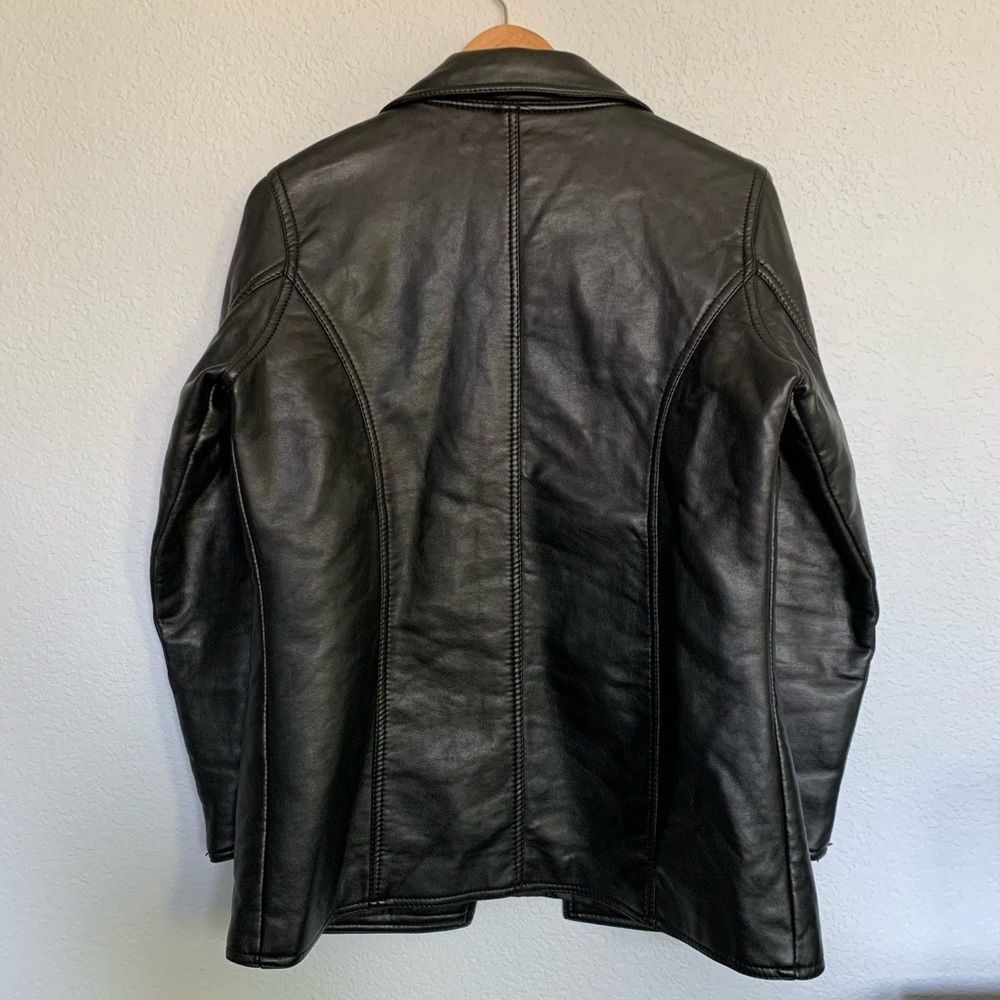 Reportage R.G.A. Italy Black Leather Jacket - Picture 2 of 8
